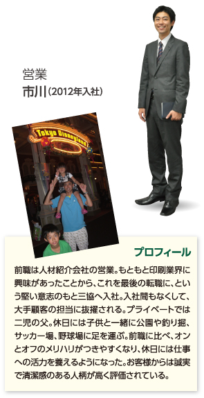 営業 市川(2012年入社)